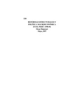 book Reformas estructurales y política macroeconómica en el Perú: 1990-96