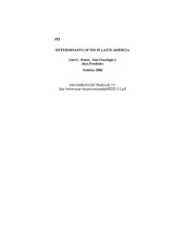 book Determinants of FDI in Latin America