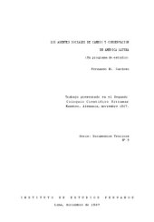 book Los agentes sociales de cambio y conservación en América Latina. Un programa de estudio