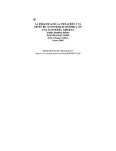 book La dinámica de la inflación y el nivel de actividad económica en una economía abierta