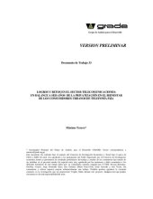 book Logros y retos en el sector telecomunicaciones: un balance a seis años de la privatización en el bienestar de los consumidores urbanos de telefonía fija