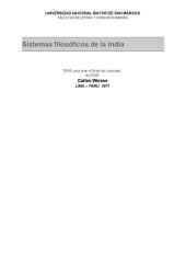 book Sistemas filosóficos de la India