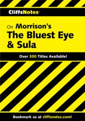 book CliffsNotes on Morrison's The Bluest Eye & Sula