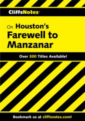 book CliffsNotes on Houston's Farewell to Manzanar