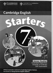 book Cambridge Young Learners English Tests 7 Starters Answer Booklet: Examination Papers from University of Cambridge ESOL Examinations