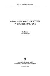 book Wspólnota komunikacyjna w teorii i praktyce