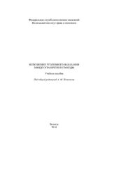 book Исполнение уголовного наказания в виде ограничения свободы