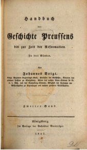 book Handbuch der Geschichte Preußens bis zur Zeit der Reformation