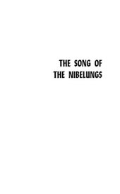 book Song of the Nibelungs: A Verse Translation from the Middle High German Nibelungenlied