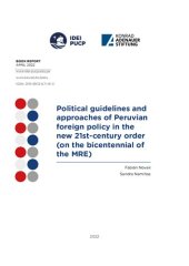 book Political guidelines and approaches of Peruvian foreign policy in the new 21st-century order (on the bicentennial of the MRE)