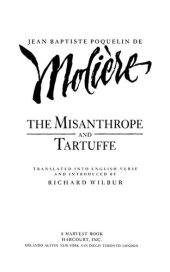 book The Misanthrope And Tartuffe, By Molière