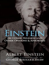 book Einstein on Cosmic Religion and Other Opinions and Aphorisms