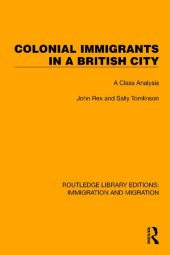 book Colonial Immigrants in a British City: A Class Analysis