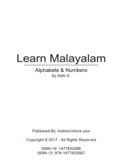 book Learn Malayalam Alphabets & Numbers