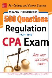 book McGraw-Hill Education 500 Regulation Questions for the CPA Exam