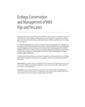 book Ecology, Conservation and Management of Wild Pigs and Peccaries