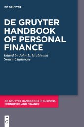 book De Gruyter Handbook of Personal Finance