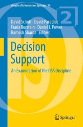 book Decision Support: An Examination of the DSS Discipline 