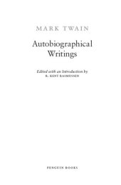 book Autobiographical Writings