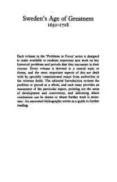 book Sweden's Age of Greatness, 1632-1718