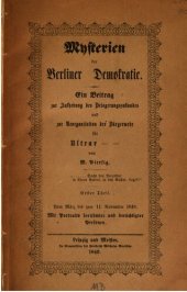 book Mysterien der Berliner Demokratie : Ein Beitrag zur Aufhebung des Belagerungszustandes und zur Reorganisation der Bürgerwehr