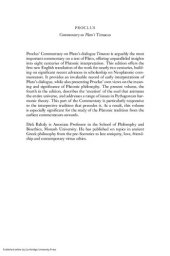 book Proclus: Commentary on Plato's Timaeus, Part 2, Proclus on the World Soul: Commentary on Plato's Timaeus: Volume 4, Book 3, Part 2, Proclus on the World Soul