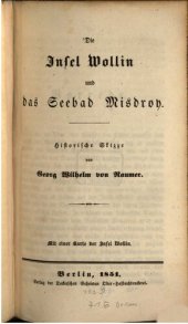 book Die Insel Wollin und das Seebad Misdroy ; historische Skizze