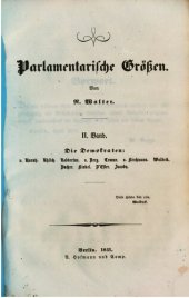 book Parlamentarische Größen / Die Demokraten