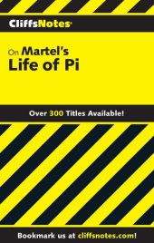 book CliffsNotes on Martel's Life of Pi