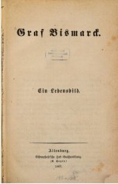 book Graf Bismarck : Ein Lebensbild