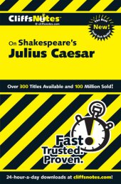 book CliffsNotes on Shakespeare's Julius Caesar