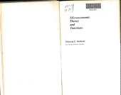 book Microeconomic theory and functions