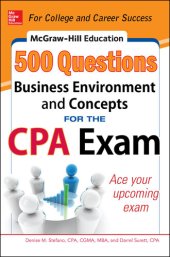 book McGraw-Hill Education 500 Business Environment and Concepts Questions for the CPA Exam