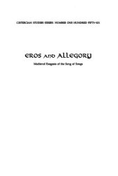 book Eros and allegory : medieval exegesis of the Song of Songs