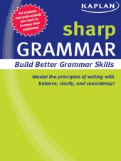 book Sharp Grammar: Building Better Grammar Skills