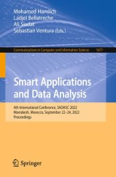 book Smart Applications and Data Analysis: 4th International Conference, SADASC 2022, Marrakesh, Morocco, September 22–24, 2022, Proceedings