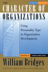 book The Character of Organizations