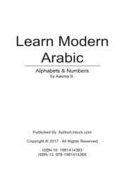 book Learn Modern Arabic Alphabets & Numbers