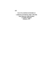 book Fluctuaciones económicos y shocks externos, Perú 1950-1996