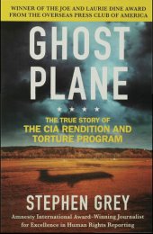 book Ghost Plane: The True Story of the CIA Torture Program