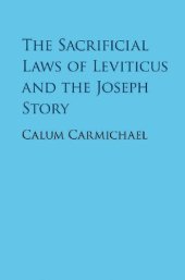 book The Sacrificial Laws of Leviticus and the Joseph Story