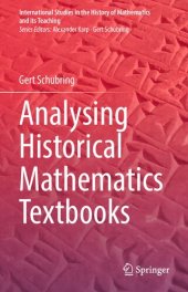 book Analysing Historical Mathematics Textbooks