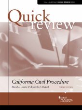 book Quick Review of California Civil Procedure