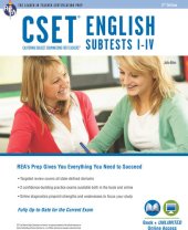 book CSET English Subtests I-IV Book + Online