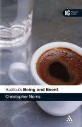 book Badiou's 'Being and Event': A Reader's Guide 