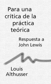 book Para una critica de la practica teorica