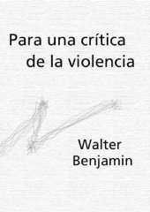 book Para una critica de la violencia