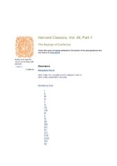 book Sayings of, Harvard Classics