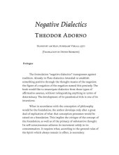 book Negative Dialectics