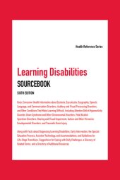 book Learning Disabilities Sourcebook: Health Reference Series